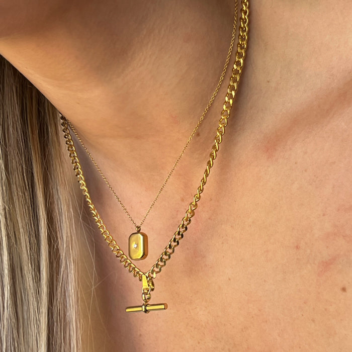 T-Bar Cuban Necklace